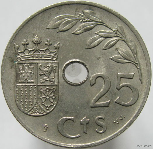 Испания 25 сентимо 1937 ТОРГ уместен  (95) распродажа коллекции