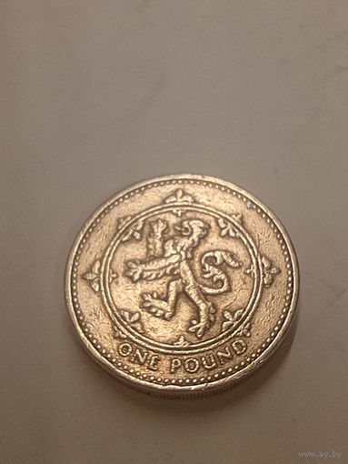 Великобритания 1 фунт 1994 Лев (к)