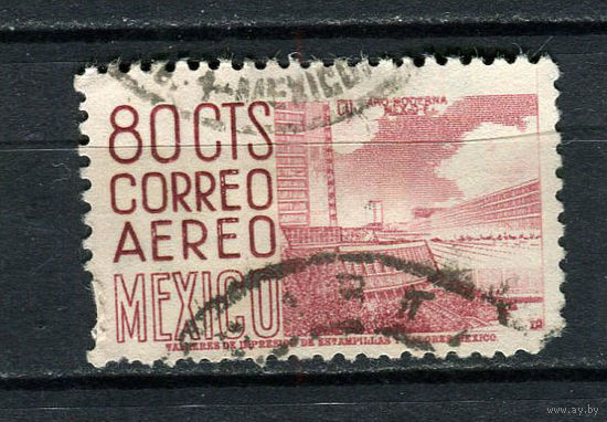 Мексика - 1950/1952 - Национальные символы 80С - [Mi.987] - 1 марка. Гашеная.  (Лот 42Ei)-T5P19
