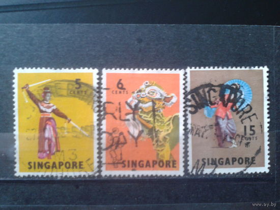 Сингапур 1968 Народные костюмы и танцы