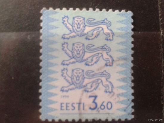 Эстония 1999 Стандарт, герб 3,60