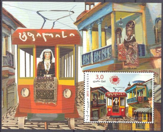 Грузия Тбилиси трамвай