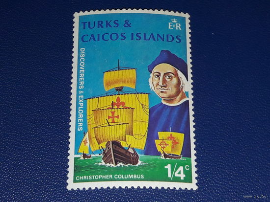 Теркс и Кайкос 1972  Христофор Колумб. Чистая марка