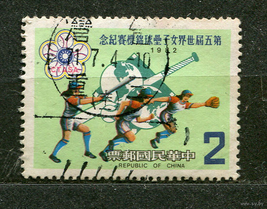 Чемпионат мира по софтболу среди женщин. Китай. Тайвань. 1982