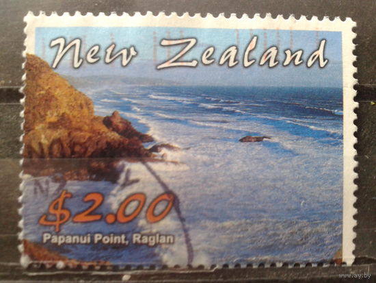 Новая Зеландия 2002 Прибрежный ландшафт Михель-2,5 евро гаш