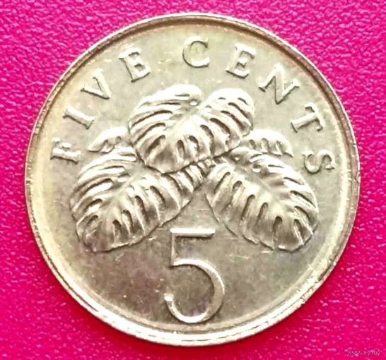 5 центов  2005 год * Сингапур