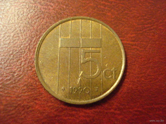 5 центов 1990 год Нидерланды