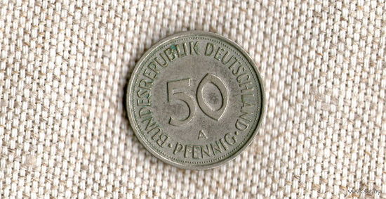 Германия ФРГ 50 пфеннигов 1992 А //(Ок)