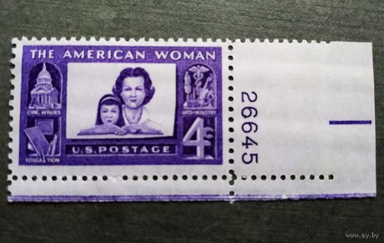 Марка США 1960 год Американские женщины