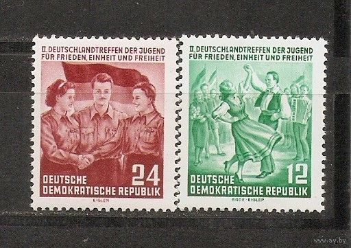 ГДР 1954 Второй демократический съезд