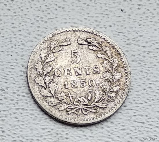 Нидерланды 5 центов, 1850 2-12-4