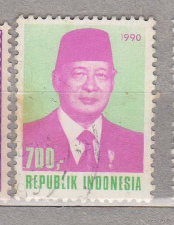 Известные люди личности Президент Сукарто Индонезия 1990 год лот 1012
