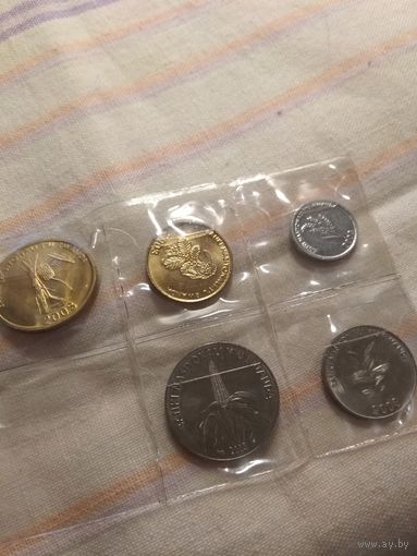 Руанда 1,5,10,20,50 франков, 2003 года наборчик 5 монет