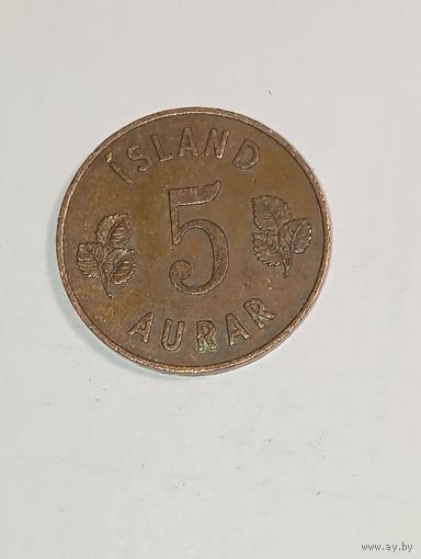 Исландия 5 аурар 1946 года .