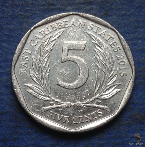Карибы (Карибские острова) 5 центов 2015