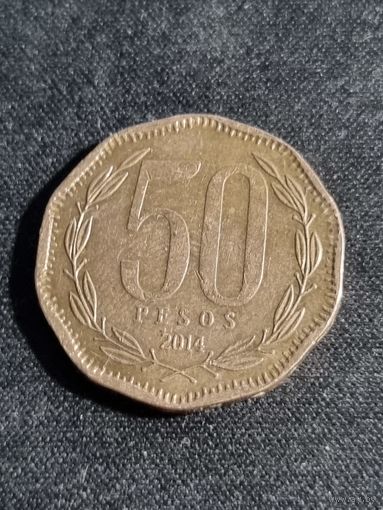 Чили 50 песо 2014