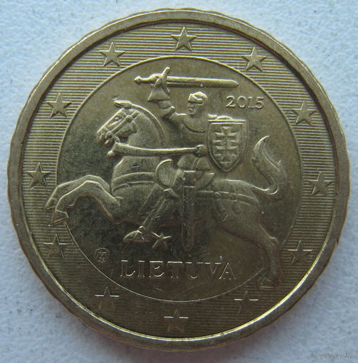 Литва 10 евроцентов 2015 г.