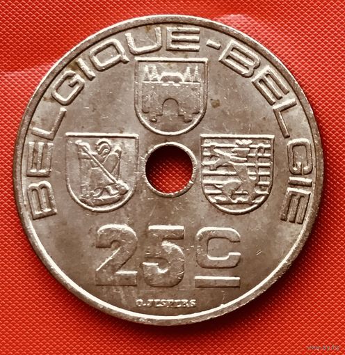 16-05 Бельгия, 25 сантимов 1939 г. Французский тип