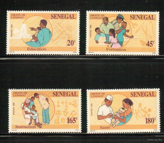 Сенегал-1992 (Мих.1203-1206) ,  ** , Дети, Медицина(полная серия)