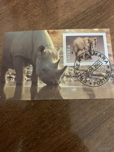 Эритрея 2001. Слоны. Блок