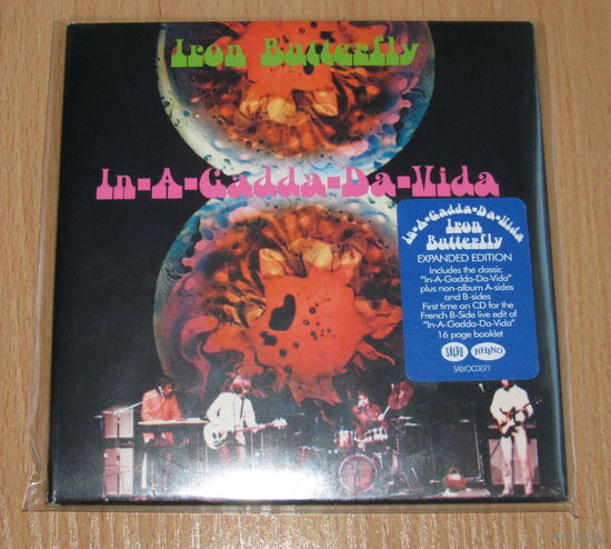 Iron Butterfly - In-A-Gadda-Da-Vida (1968, Audio CD, ремастер 2014 года, 6-панельный дигислив, made in the EU)