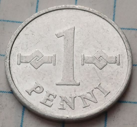 Финляндия 1 пенни, 1974     ( 2-2-7 )