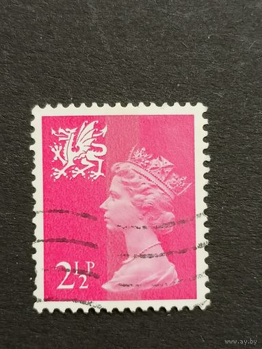 Великобритания 1971. Региональные почтовые марки Уэльс. Королева Елизавета II