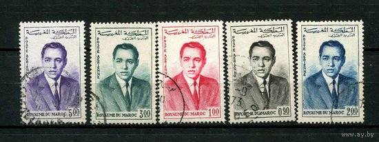 Марокко - 1962 - Король Хасан II - [Mi. 480-484] - полная серия - 5 марок. Гашеные.
