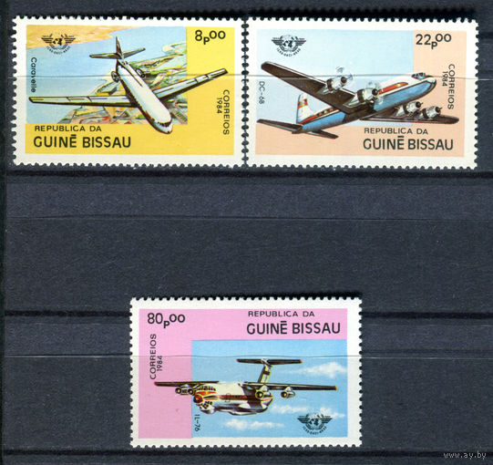 Гвинея Бисау - 1984г. - Авиация - полная серия, MNH [Mi 754-756] - 3 марки