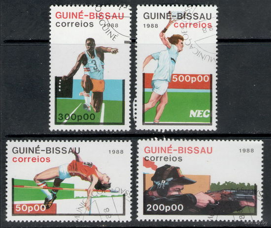 Гвинея-Бисау /1988/ Спорт / Легкая Атлетика / 4 марки