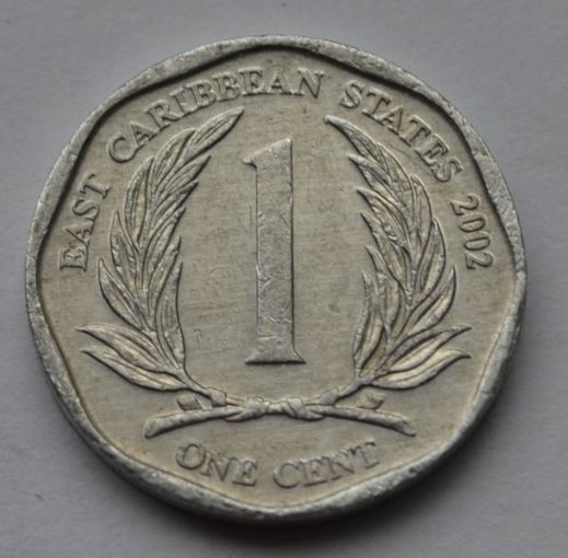 Восточные Карибы, 1 цент 2002 г.