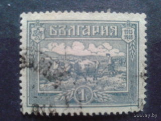 Болгария 1917 оккупация Македонии пахарь, быки