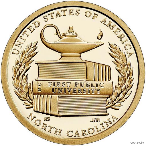 США 1 доллар 2021 Первый университет Северная Каролина - серия Американские Инновации  Двор D UNC