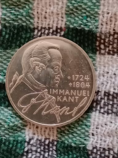 Германия 5 марок серебро 1974 Кант