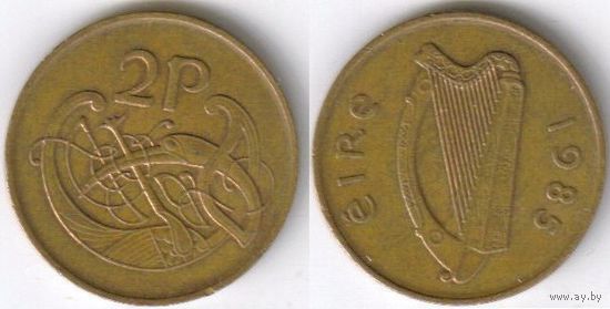 Ирландия. 2 пенса (1985)