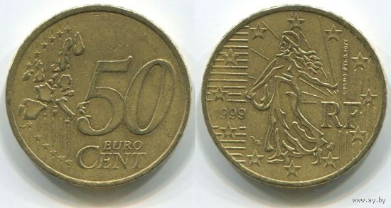Франция. 50 евроцентов (1999)