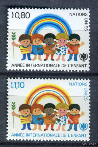 ООН (Женева) - 1979г. - Международный год детей - полная серия, MNH [Mi 83-84] - 2 марки