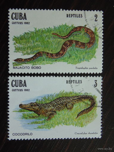 Куба 1982 г. Фауна.