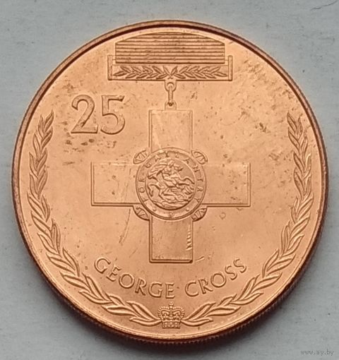 Австралия 25 центов 2017 г. Легенды АНЗАК. Медали почета. Крест Георга