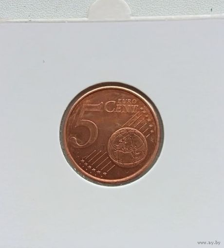 Финляндия 5 евроцентов 1999 в холдере