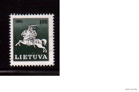 Литва-1991 (Мих.473)  гаш  , Стандарт, Герб(1)