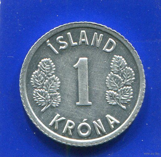 Исландия 1 крона 1976