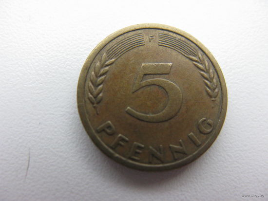 Германия 5 пфеннигов  1950 F