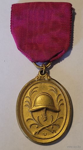 Медаль за 40 лет службы в пожарной команде, выпуск 1918-1936 гг. Бавария, Германия