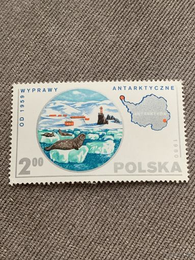 Польша 1980. Антарктические исследования. Марка из серии
