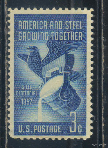 США 1957 100 летие сталелитейной индустрии Орел Тигель #712*