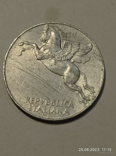 Италия 10 лир 1948 года .