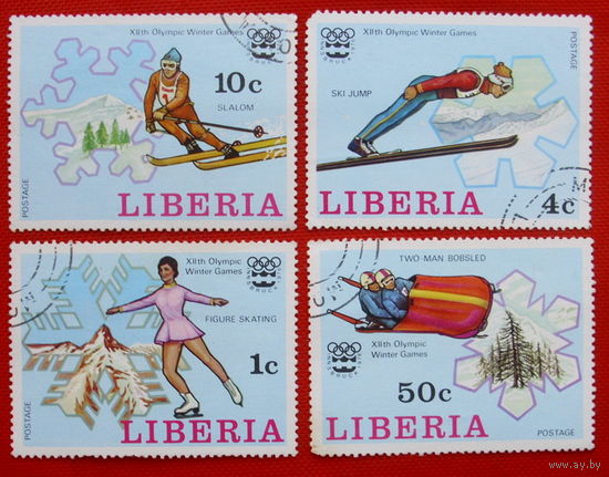 Либерия. Спорт. ( 4 марки ) 1976 года.