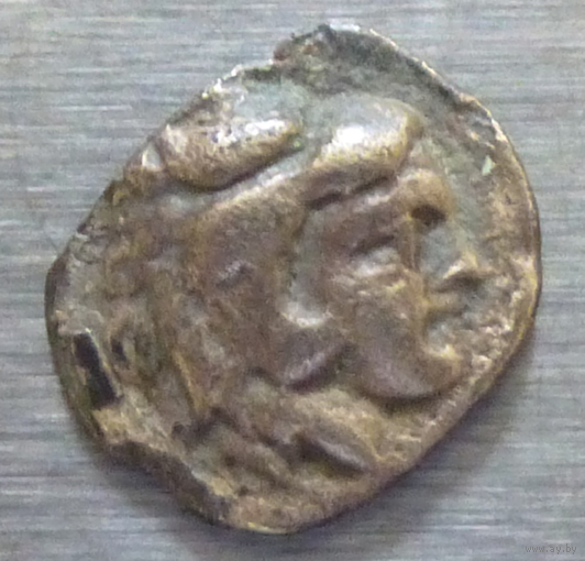 Фракия Греция царь Фракии  LYSIMACHOS (297-281г.доН.Э.) серебряная Hemidrachm