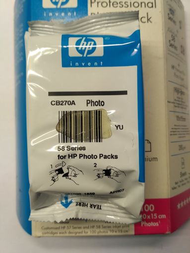 Оригинальный HP 58 фото картридж с чернилами (CB270A) для Hewlett Packard струйного принтера